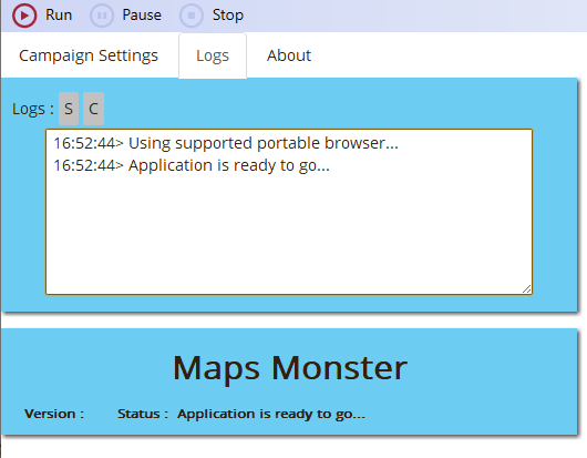 MapsMonster logs